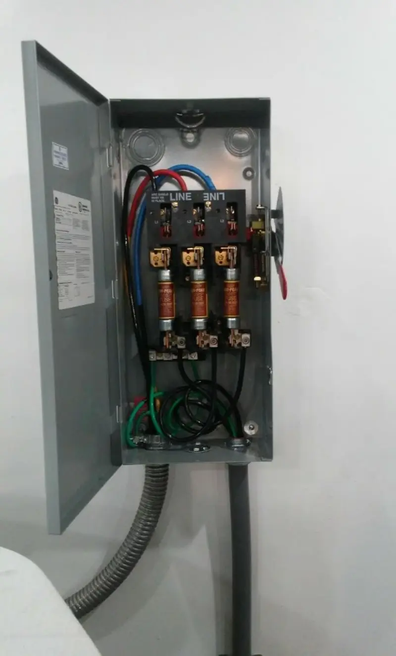 Three-phase disconnect switch installed for Electrical Wiring & Rewiring in Pine Hills